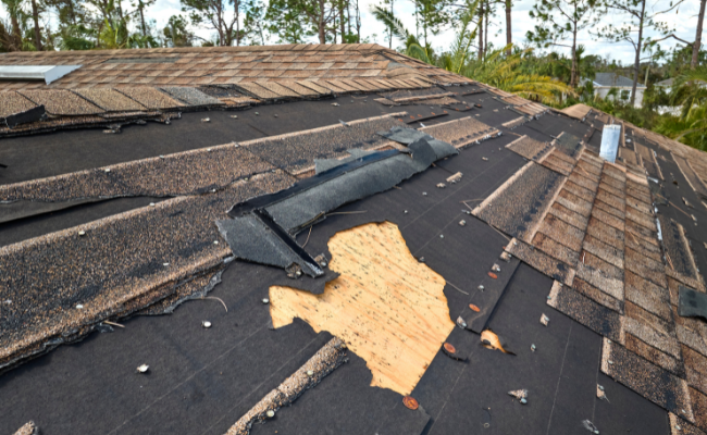 Storm damage repair